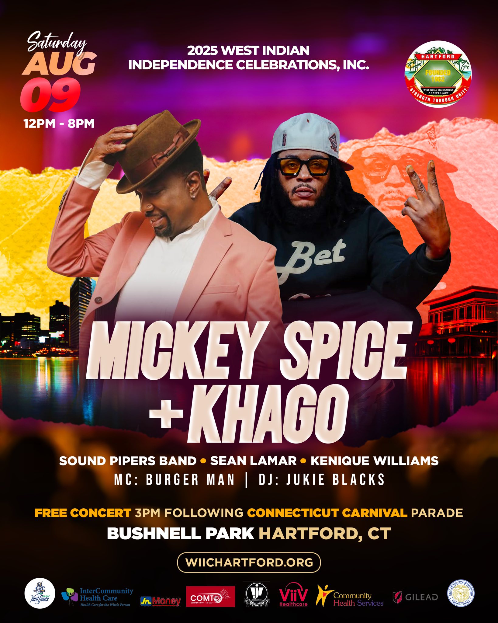 Connecticut Carnival - West Indian Independence Celebrations - 2025 - Parade/Carnival & Concert - 63RD Annual